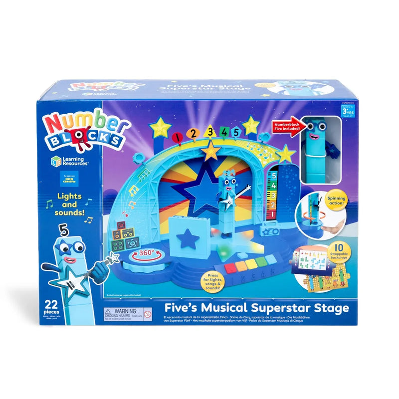 Numberblocks Five's Musical Superstar Stage, Learning SPACE