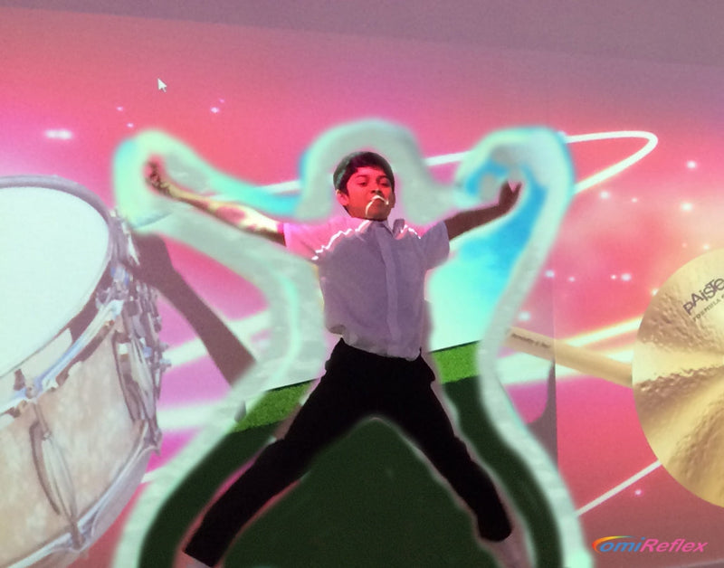 omiReflex: Motion Interactive Wall Mirror Image Projection System, Learning SPACE