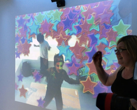 omiReflex: Motion Interactive Wall Mirror Image Projection System-Autism,Dementia,Immersive Interactive Spaces,OM Interactive,Portable Sensory Rooms,Sensory Projectors-Learning SPACE