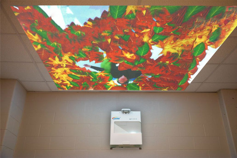 omiSky Reflex: Motion Interactive Ceiling Mirror Image Projection System, Learning SPACE