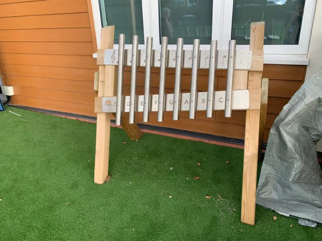 Freestanding Chimes Playground Musical Instrument, Learning SPACE