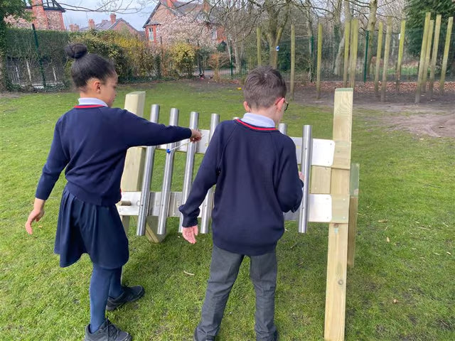 Freestanding Chimes Playground Musical Instrument, Learning SPACE