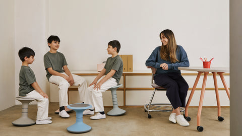 Ricochet Wobble Stool-Classroom Chairs,KI Europe,Movement Breaks,Movement Chairs & Accessories,Rocking,Seating,Vestibular,Wellbeing Furniture-Learning SPACE