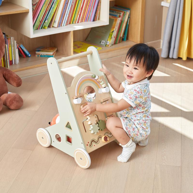 Wooden Baby Walker Activity Toy, Learning SPACE