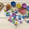 Rainbow Wooden Bowls - Pk7, Learning SPACE