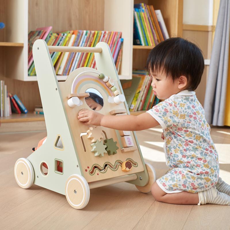 Wooden Baby Walker Activity Toy, Learning SPACE