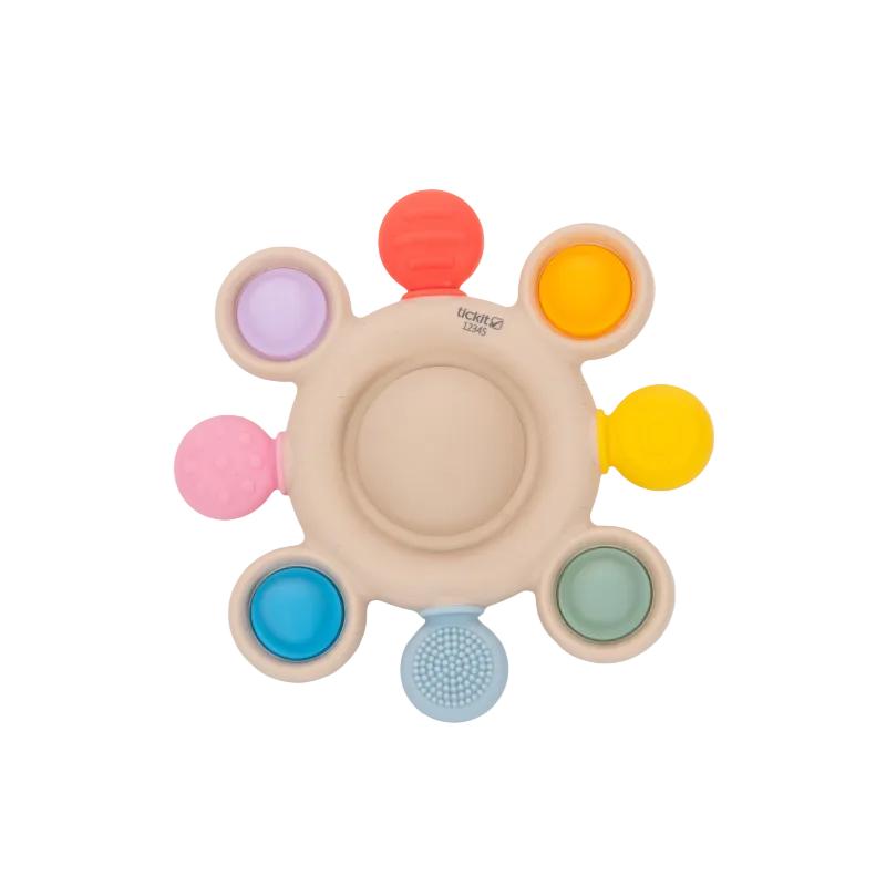 Silisoft Pop Teether (Rainbow), Pacifiers, Teethers & Teething Relief Learning SPACE