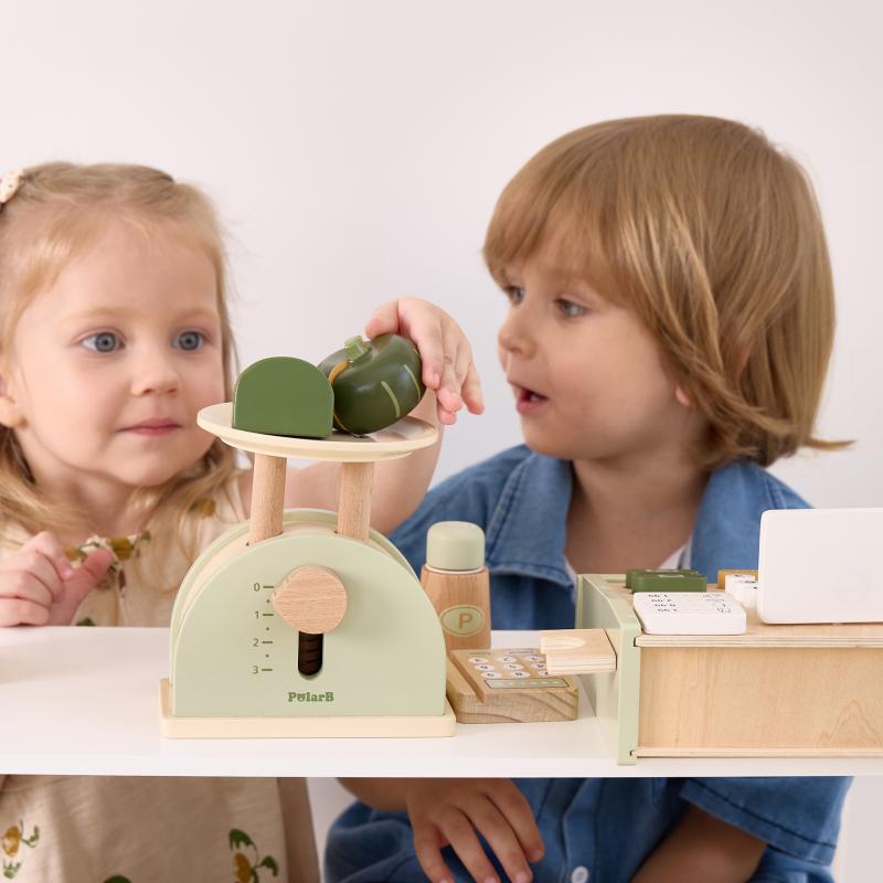 Wooden Weighing Scale Play Toy, Learning SPACE