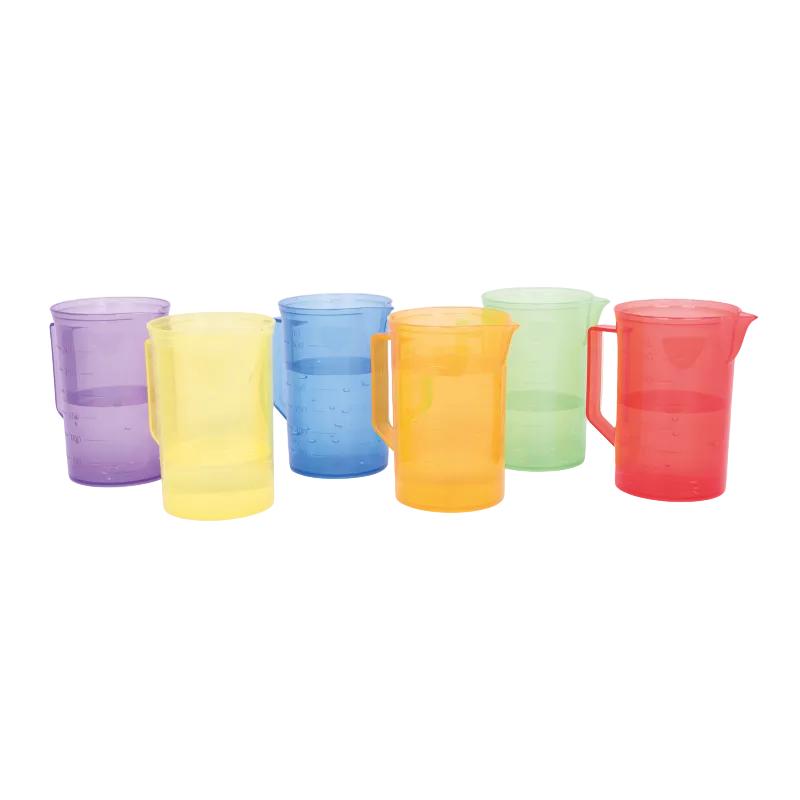 Translucent Colour Jug Set - Pk6, Activity Toys Learning SPACE