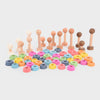 Rainbow Wooden Community People - Pk15 / 75 pieces, Learning SPACE