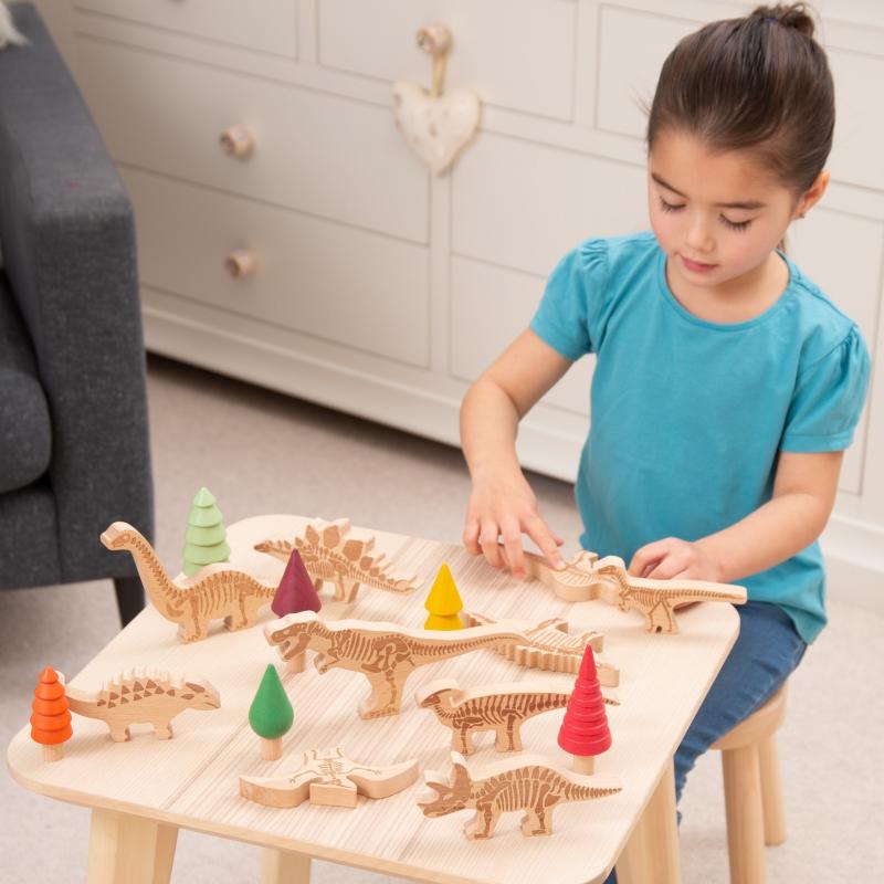 Dinosaur Wooden Blocks, Learning SPACE