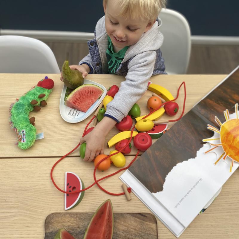 Wooden Lacing Fruits, Learning SPACE