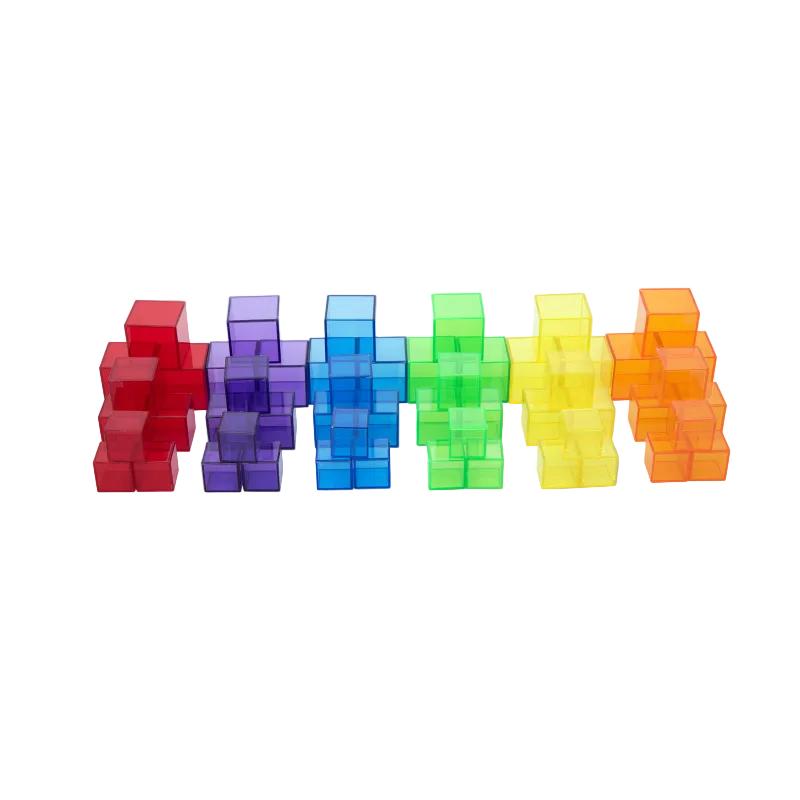 Translucent Cube Set - Pk54, Building Toys Learning SPACE