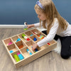 Wooden Sorting Tray - 14 Way, Learning SPACE