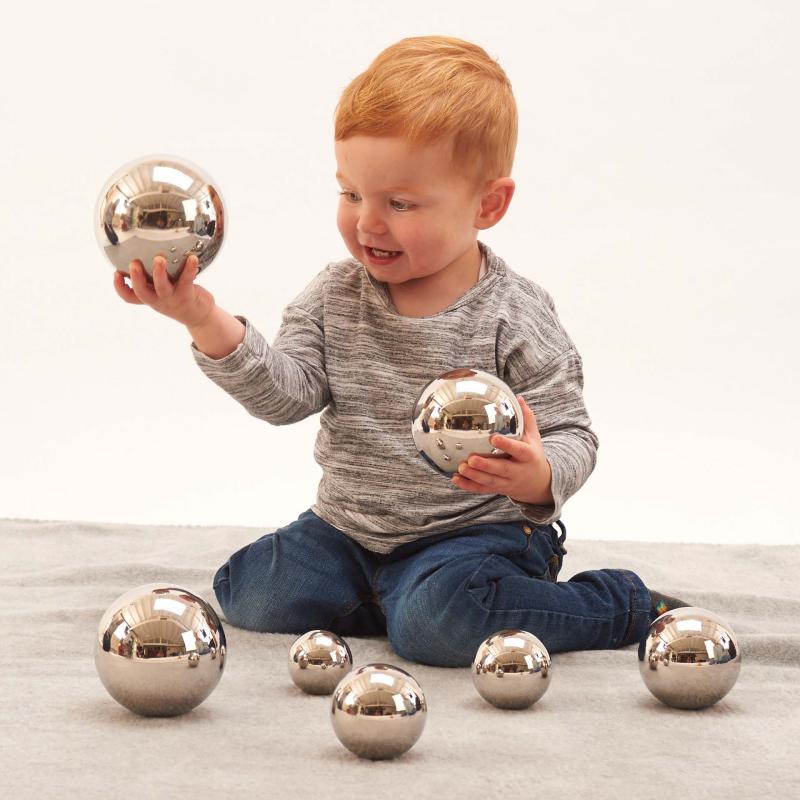 Sensory Reflective Sound Balls - Pk7, Learning SPACE
