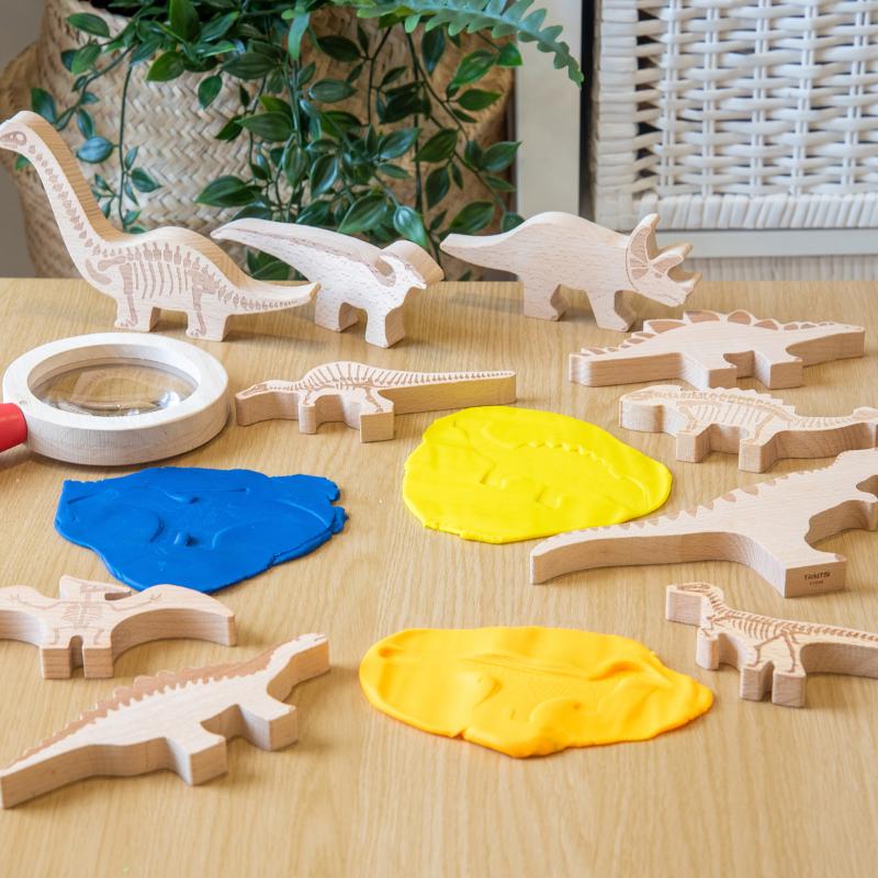 Dinosaur Wooden Blocks, Learning SPACE