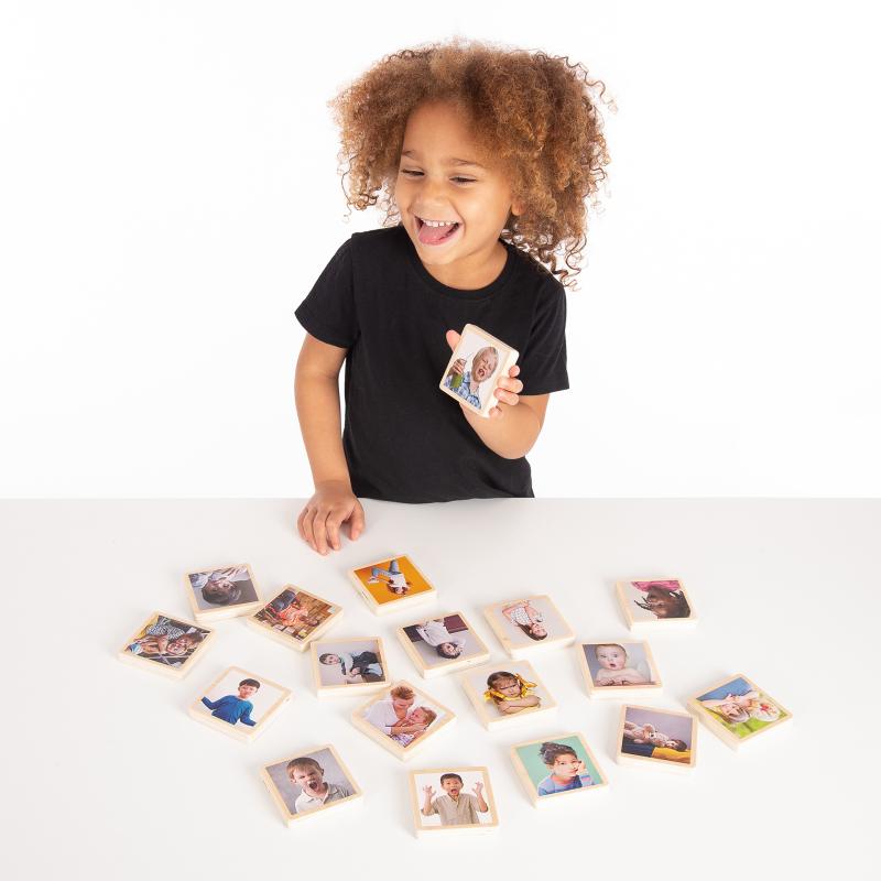 My Emotions Wooden Tiles - Pk18, Learning SPACE