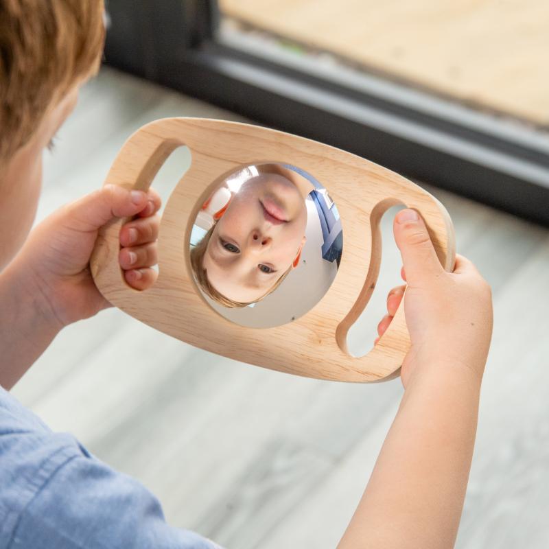 Easy Hold Double-Sided Convex/ Concave Mirror, Learning SPACE
