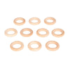 Natural Wooden Rings - Pk10, 48 mm Learning SPACE