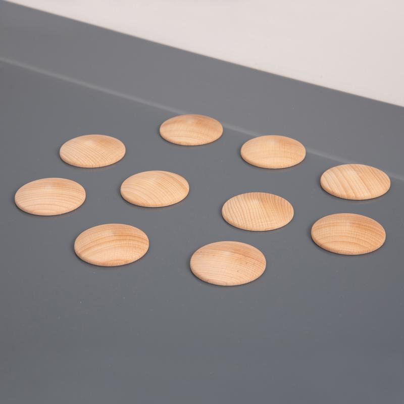 Natural Wooden Discs - Pk10, Learning SPACE