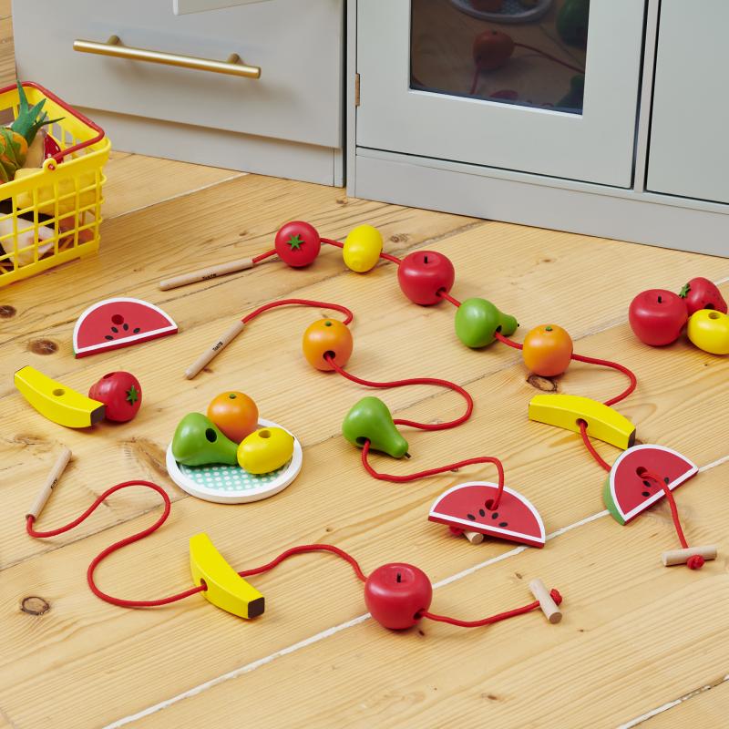 Wooden Lacing Fruits, Learning SPACE