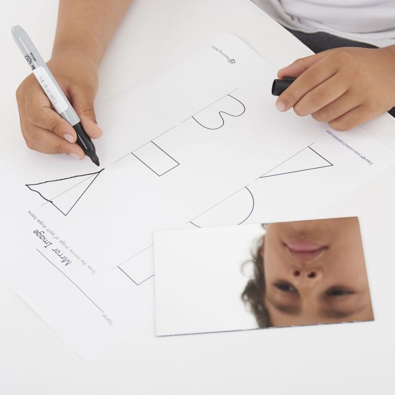 Double-Sided Mirrors 150 X 100mm - Pk10, Learning SPACE