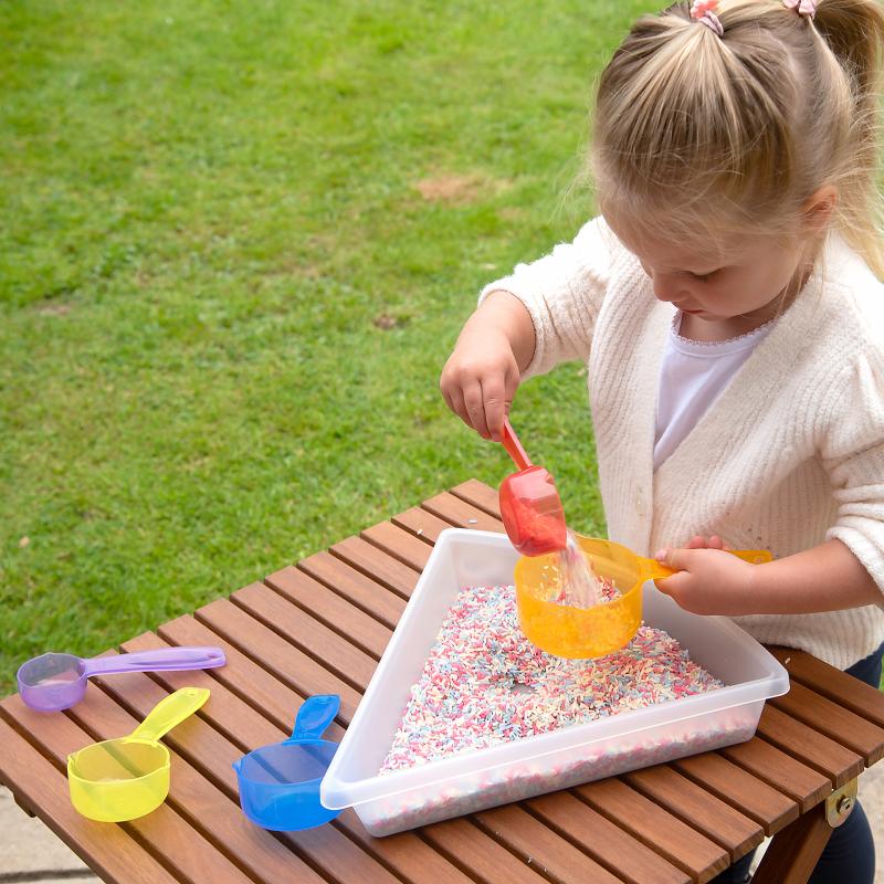 Translucent Colour Measuring Cups, Learning SPACE