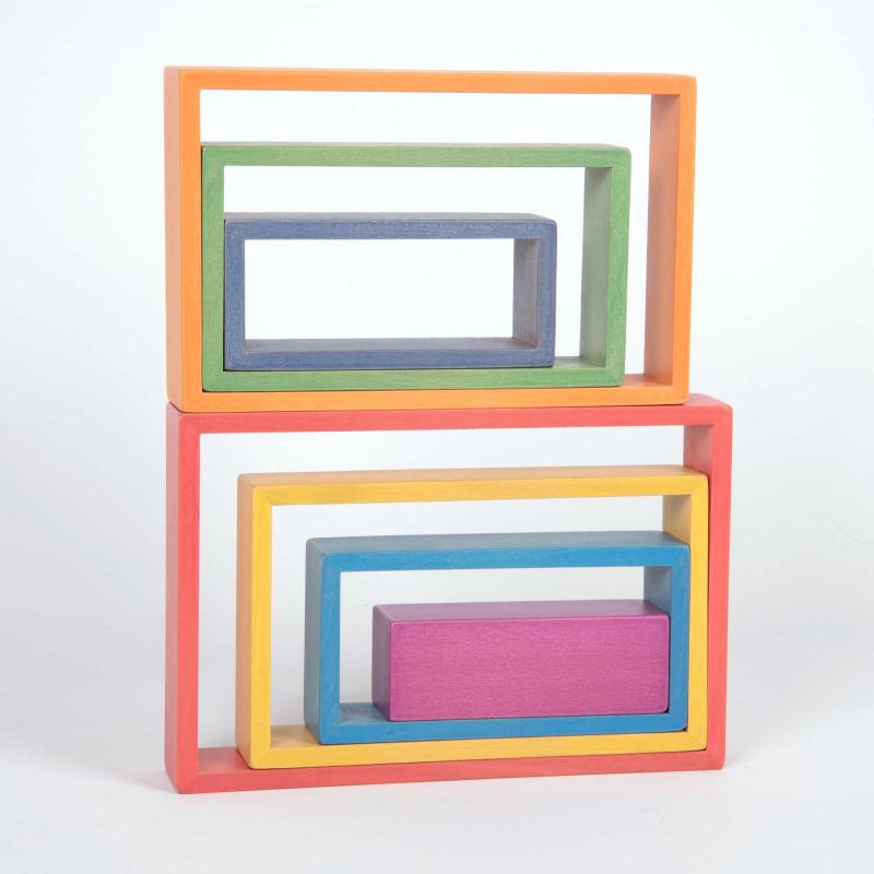 Rainbow Architect Rectangles - Pk7, Learning SPACE