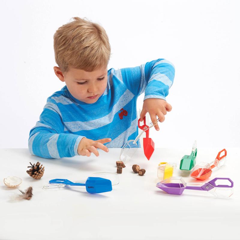Rainbow Tongs - Pk6, Learning SPACE