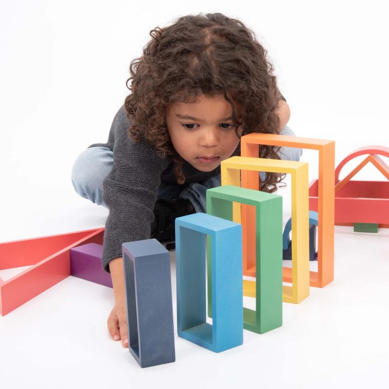 Rainbow Architect Rectangles - Pk7, Learning SPACE