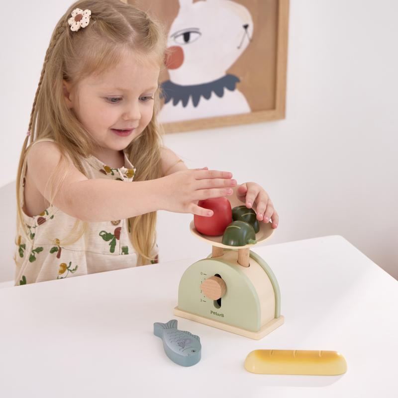 Wooden Weighing Scale Play Toy, Learning SPACE