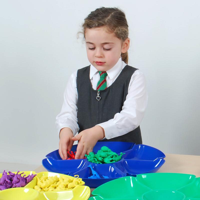 Flower Sorting / Paint Trays - Pk6, Shape Sorters Learning SPACE
