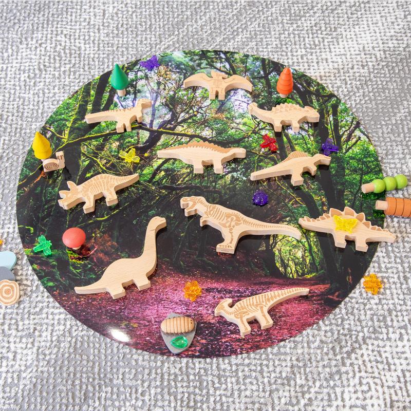 Dinosaur Wooden Blocks, Learning SPACE