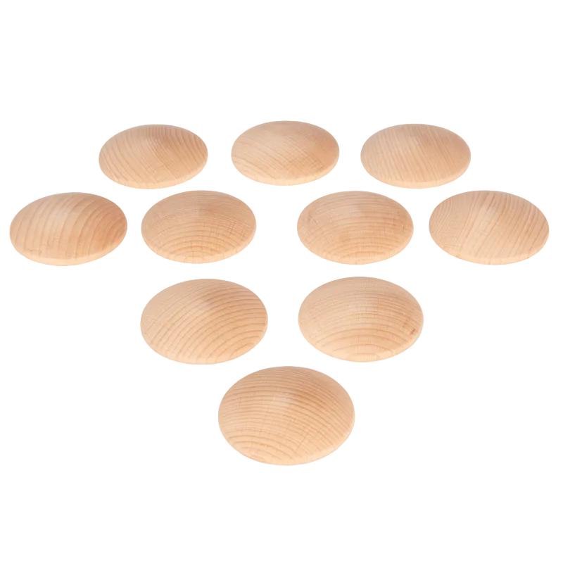 Natural Wooden Discs - Pk10, Learning SPACE