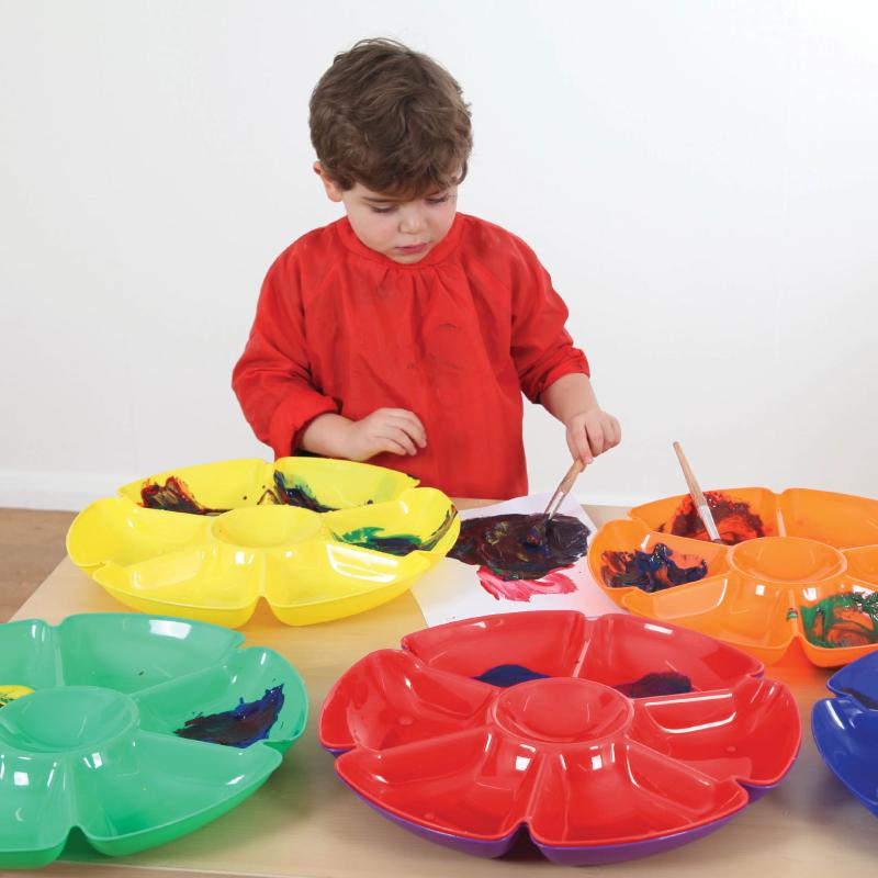 Flower Sorting / Paint Trays - Pk6, Shape Sorters Learning SPACE