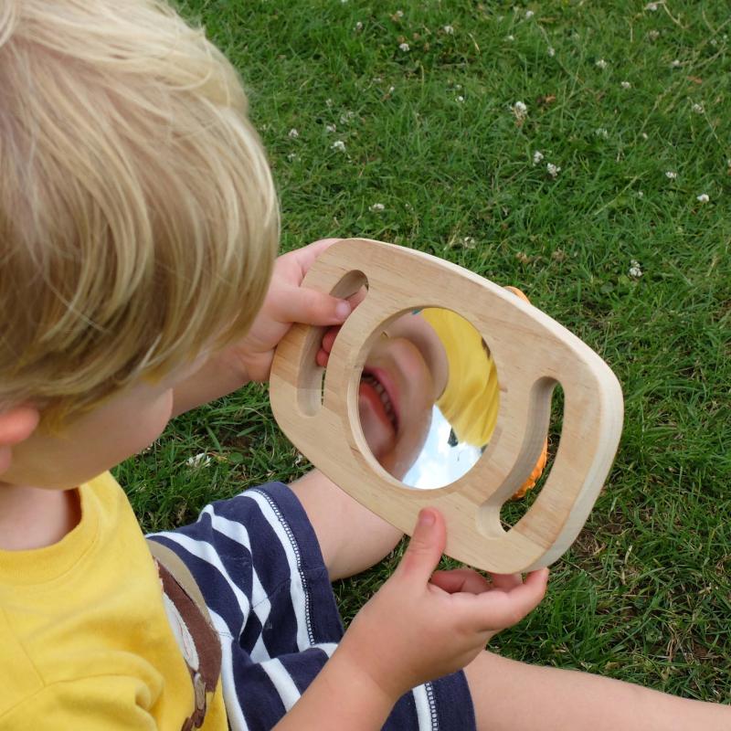 Easy Hold Double-Sided Convex/ Concave Mirror, Learning SPACE