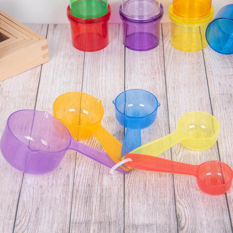 Translucent Colour Measuring Cups, Learning SPACE