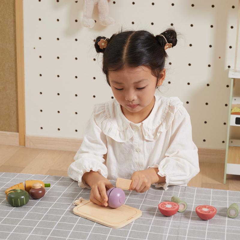 Cutting Vegetables Wooden Set, Learning SPACE