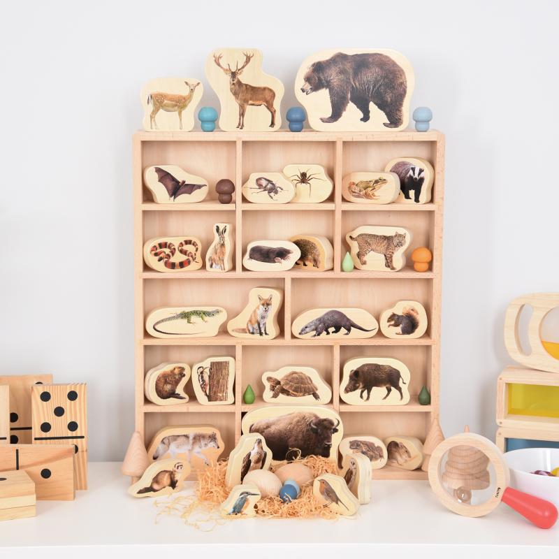 Wooden Sorting Tray - 14 Way, Learning SPACE