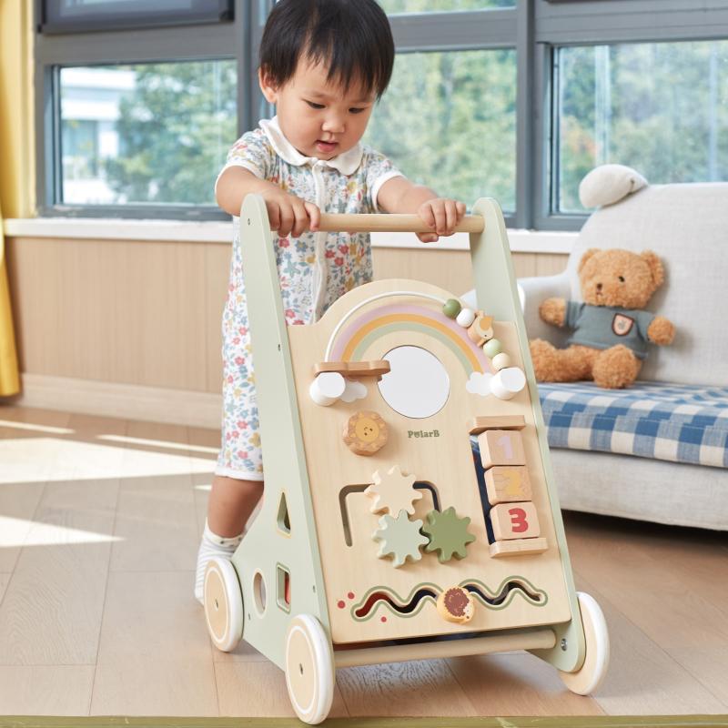 Wooden Baby Walker Activity Toy, Learning SPACE