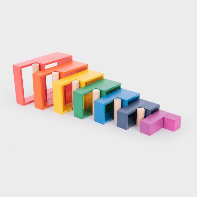 Rainbow Architect Rectangles - Pk7, Learning SPACE