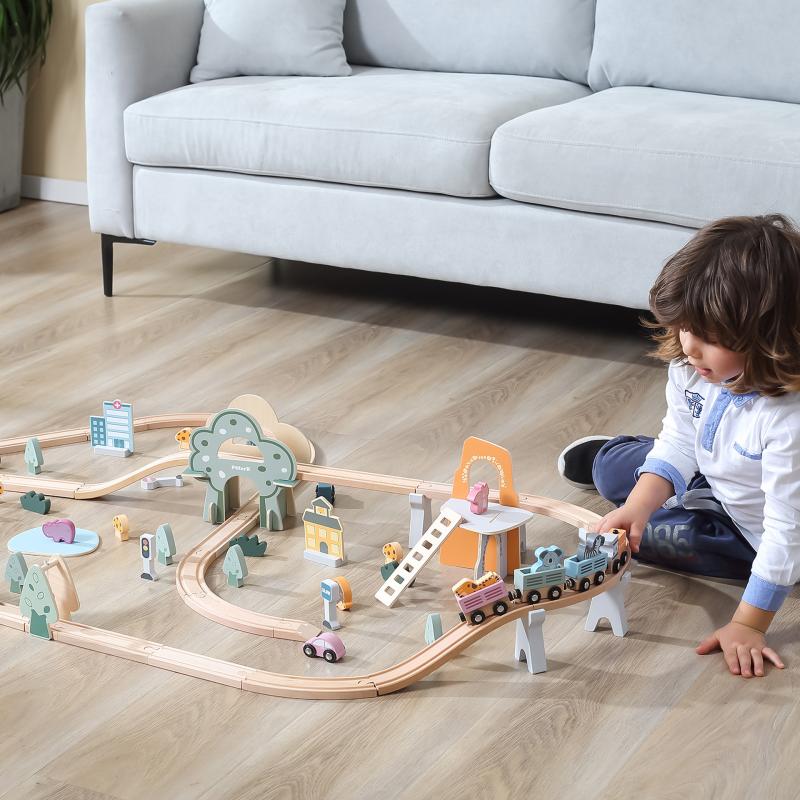 Wooden Train Set, Learning SPACE