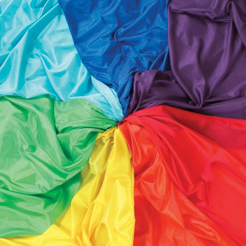 Rainbow Habutae Fabric, Learning SPACE