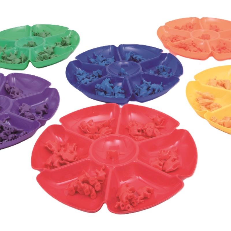 Flower Sorting / Paint Trays - Pk6, Shape Sorters Learning SPACE