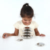 Sensory Reflective Silver Buttons - Pk7, Sensory toy Learning SPACE