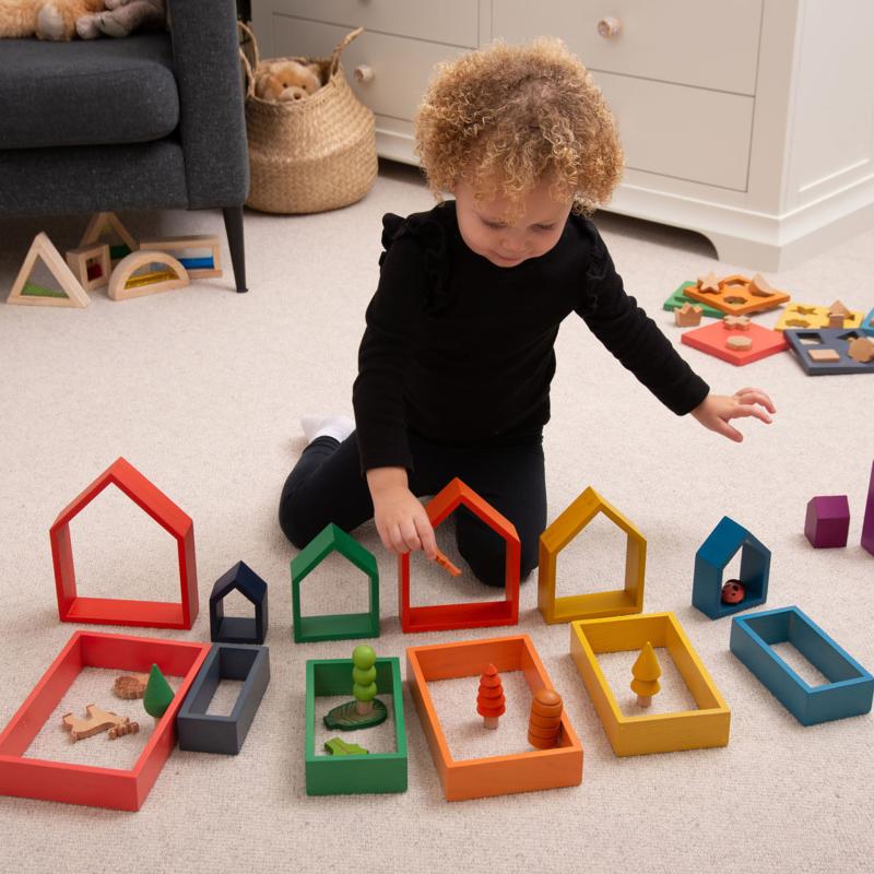 Rainbow Architect Houses - Pk7, Learning SPACE