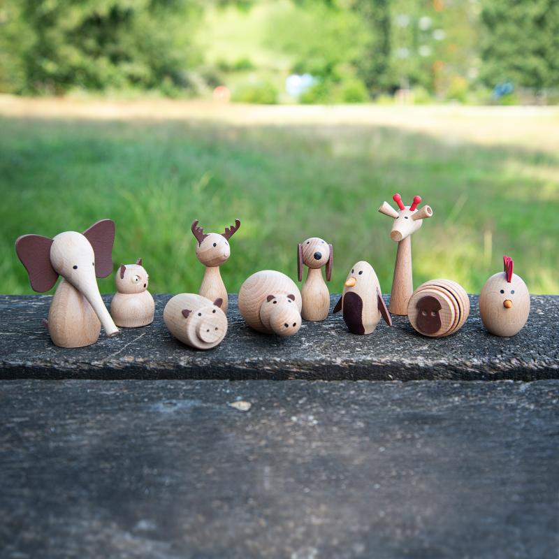 Wooden Animal Friends - Pk10, Learning SPACE