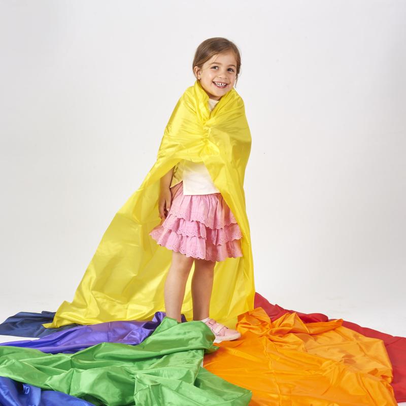 Rainbow Habutae Fabric, Learning SPACE