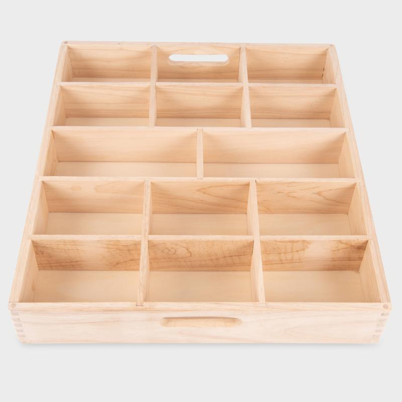 Wooden Sorting Tray - 14 Way, Learning SPACE