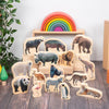 Wooden Wild Animal Blocks - Pk15, Learning SPACE